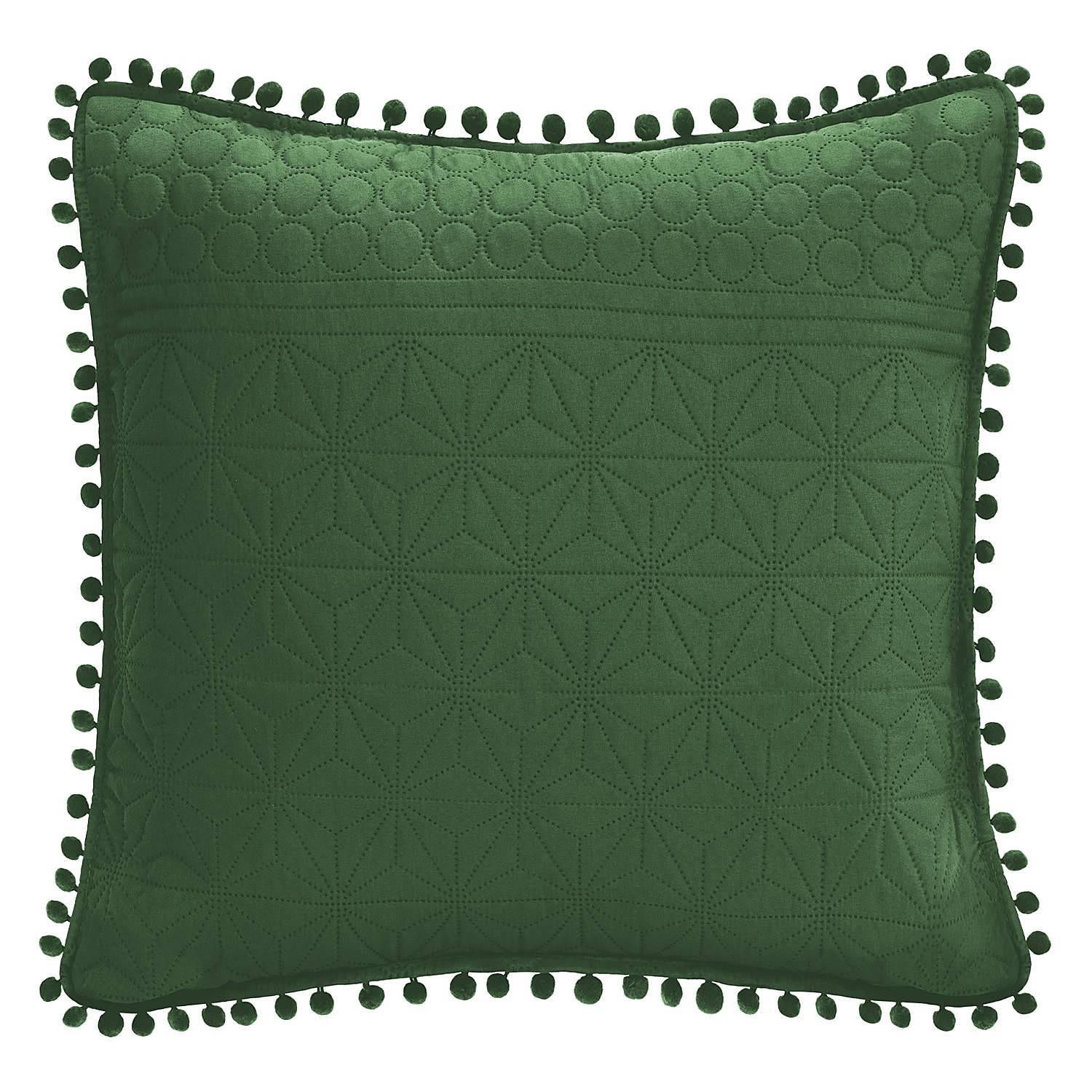 Ladore Dekokissen Polyester Dunkelgrün 45 x 45 cm 0