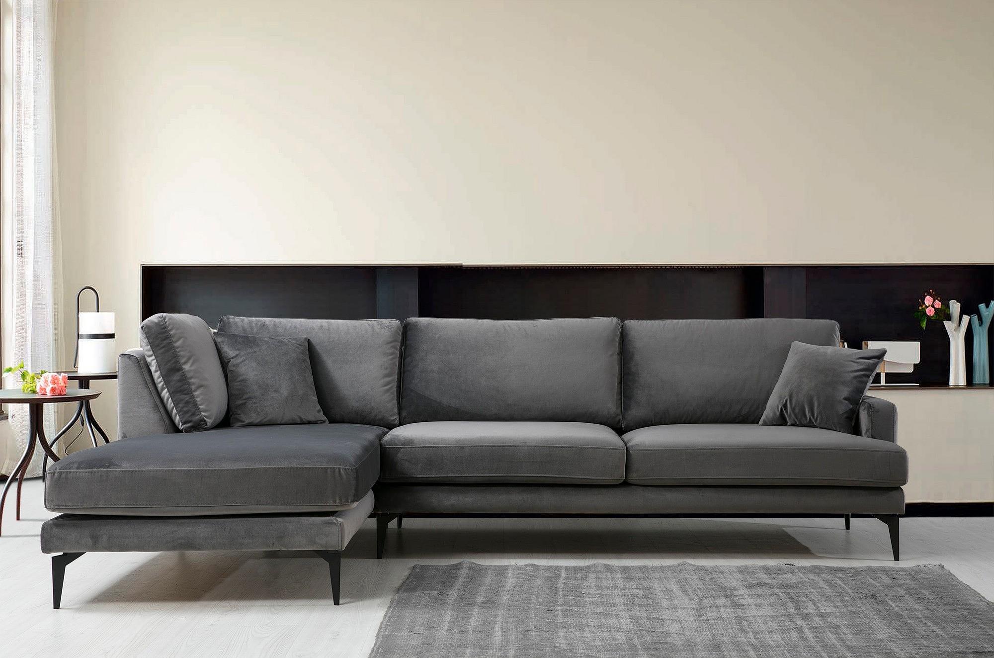 Papira Ecksofa Links Anthrazit 2