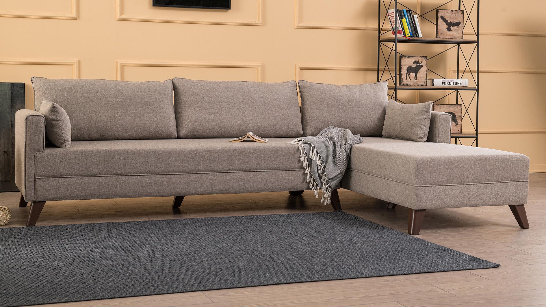 Bella Sofa Récamiere Rechts Creme 2