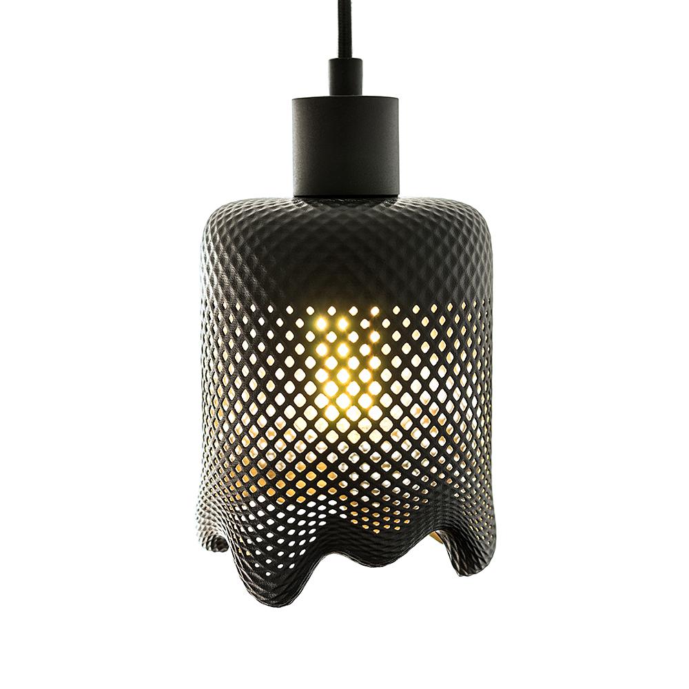 Klecks Bright Pendant Lamp 3D Print Black Ø 13cm 1