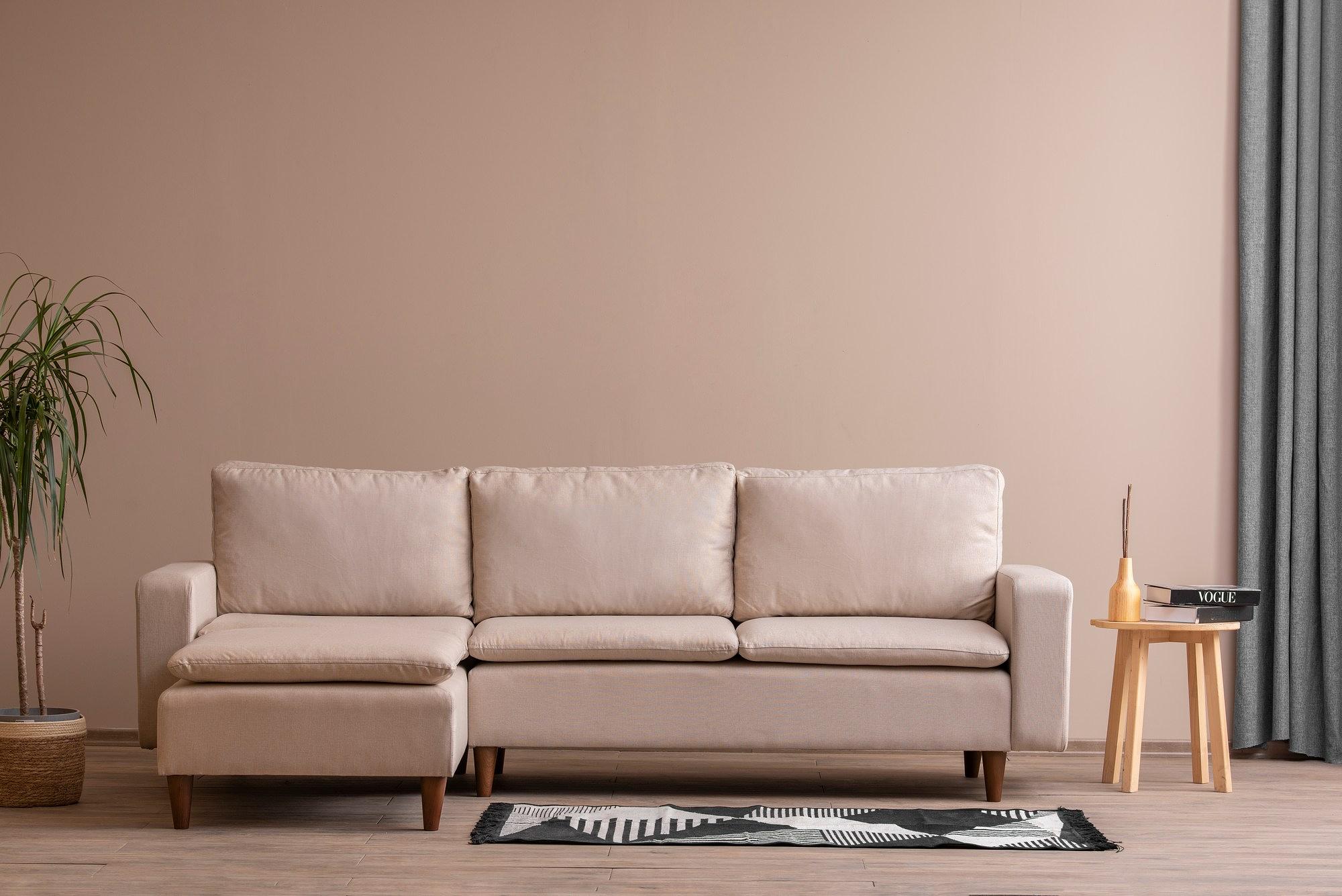 Lungo Ecksofa Creme 1