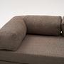 Comfort Schlafsofa 2-Sitzer mit Hocker Grau 3