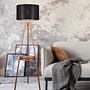 Colette Stehleuchte Webstoff Eisen Gold Schwarz 2