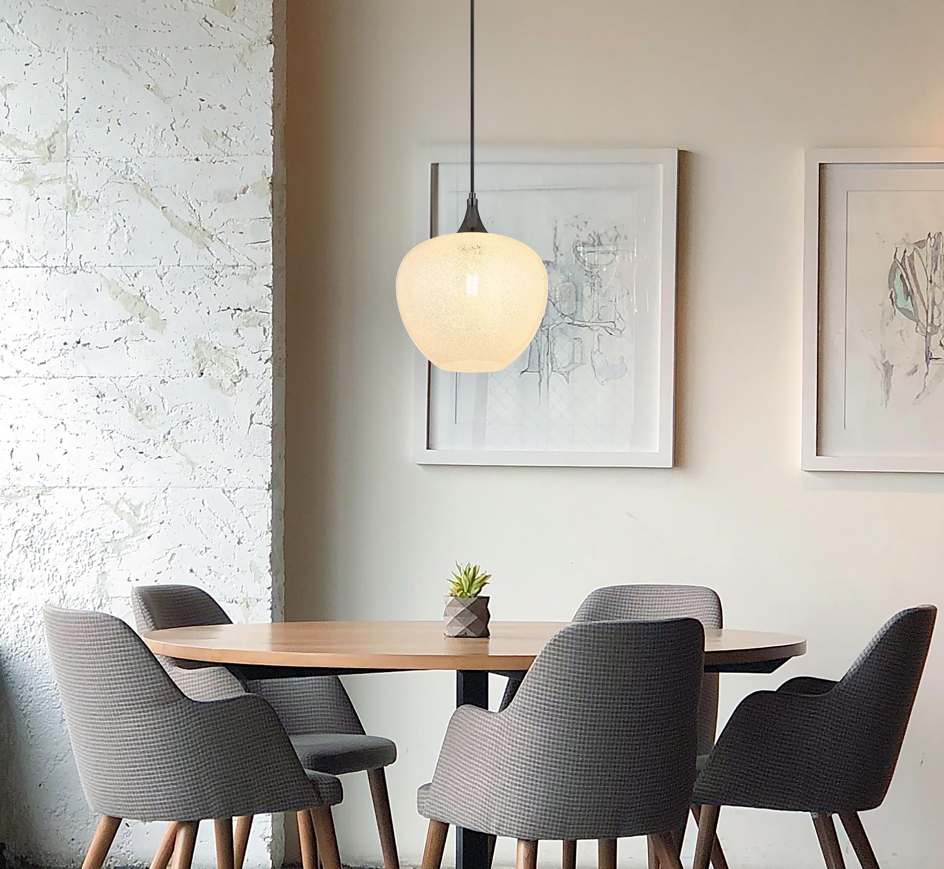 1-Flammig Maxy Typ N Pendelleuchte Klarglas Chrom 2