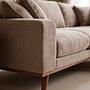 Corner Sofa Harper 3-Seater Right Light Brown 3