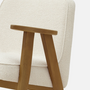 366 Sessel Holz Textil Weiß 1