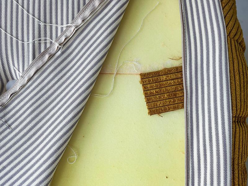 Togo Sofa 3-seater Cord Sand Brown 7