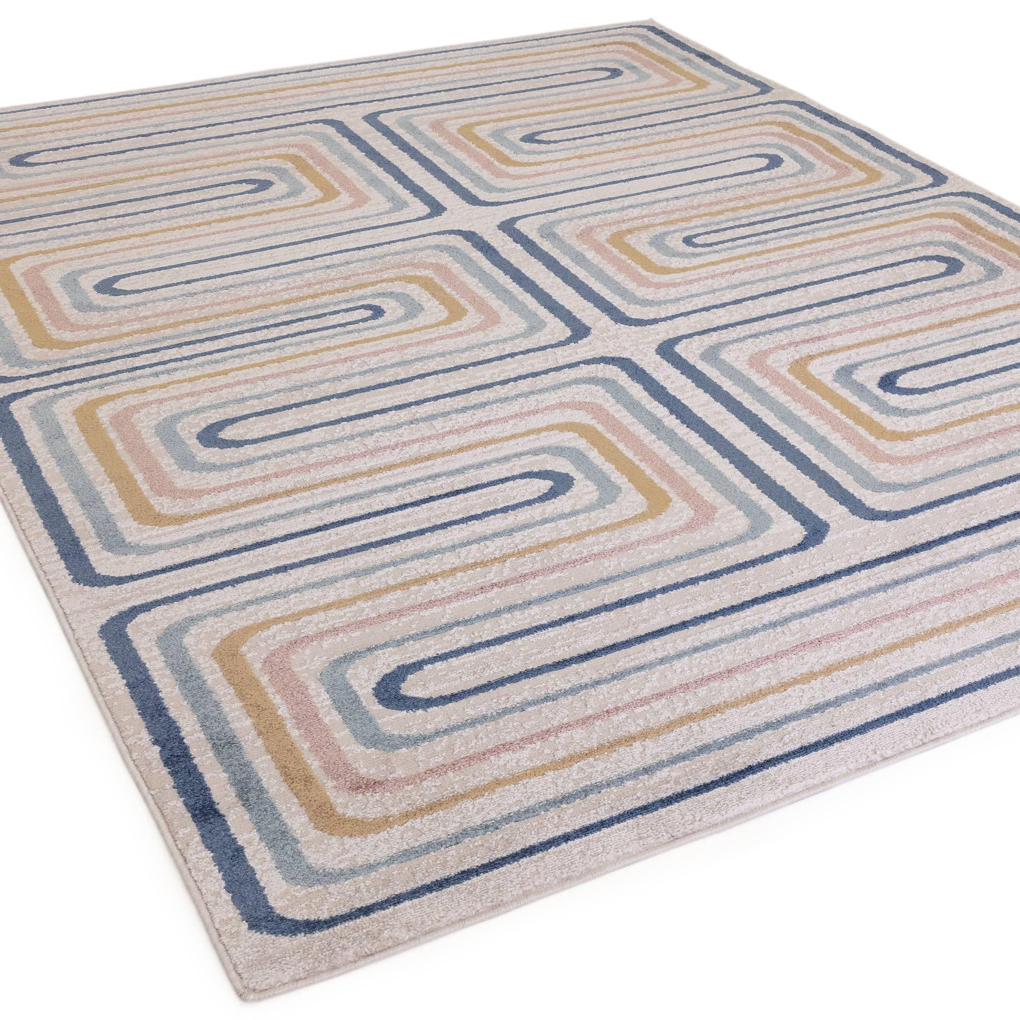 Viva Teppich Mehrfarbig Abstraktes Muster 200x275cm 3