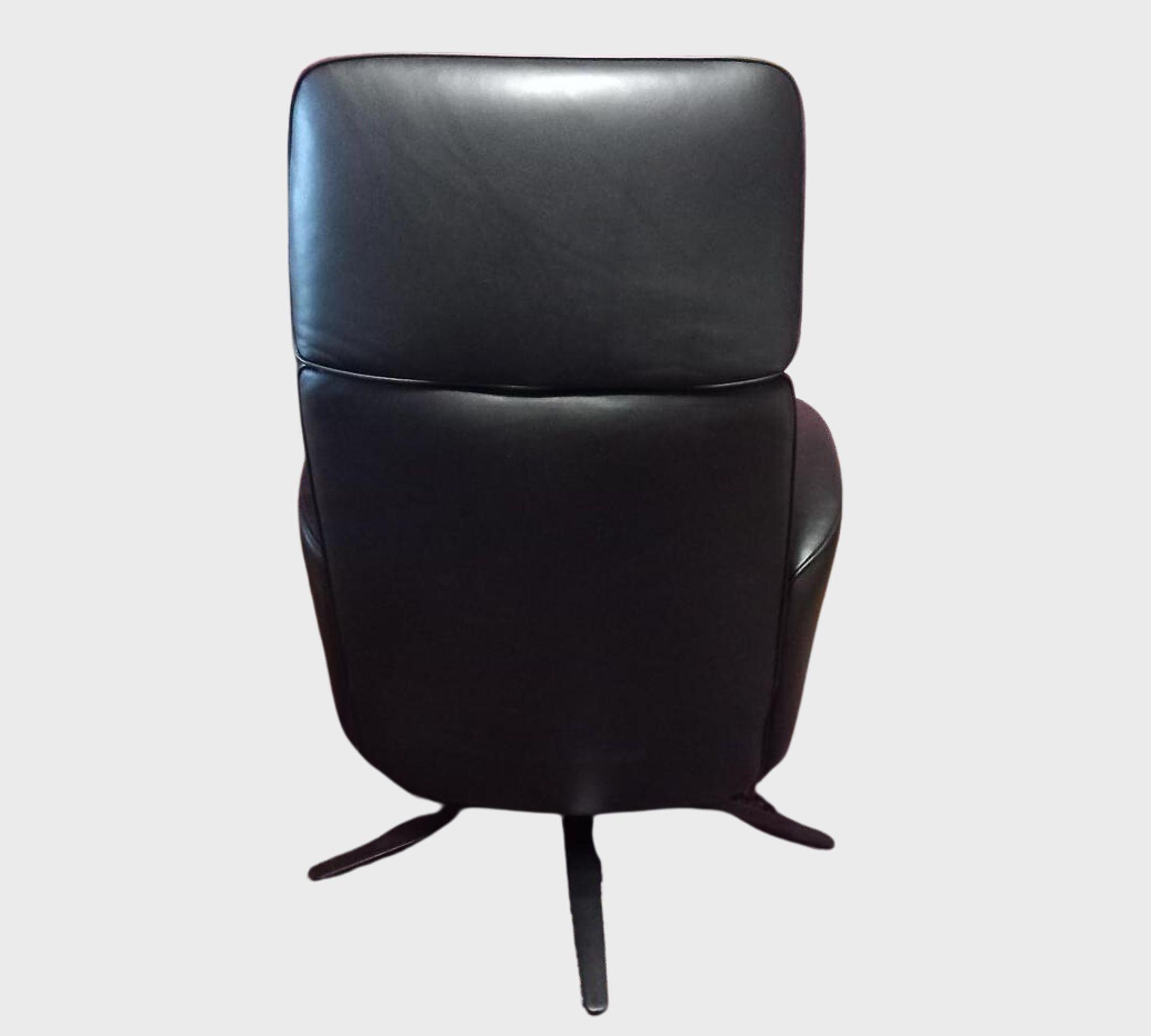 Master Funktionssessel Leder Schwarz 2