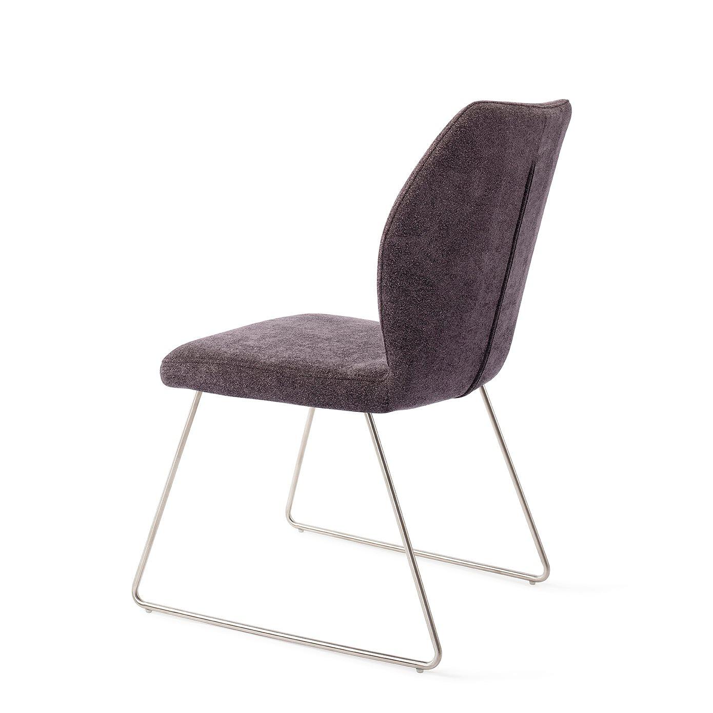Ikata Dining chair Slide  Almost Black 2