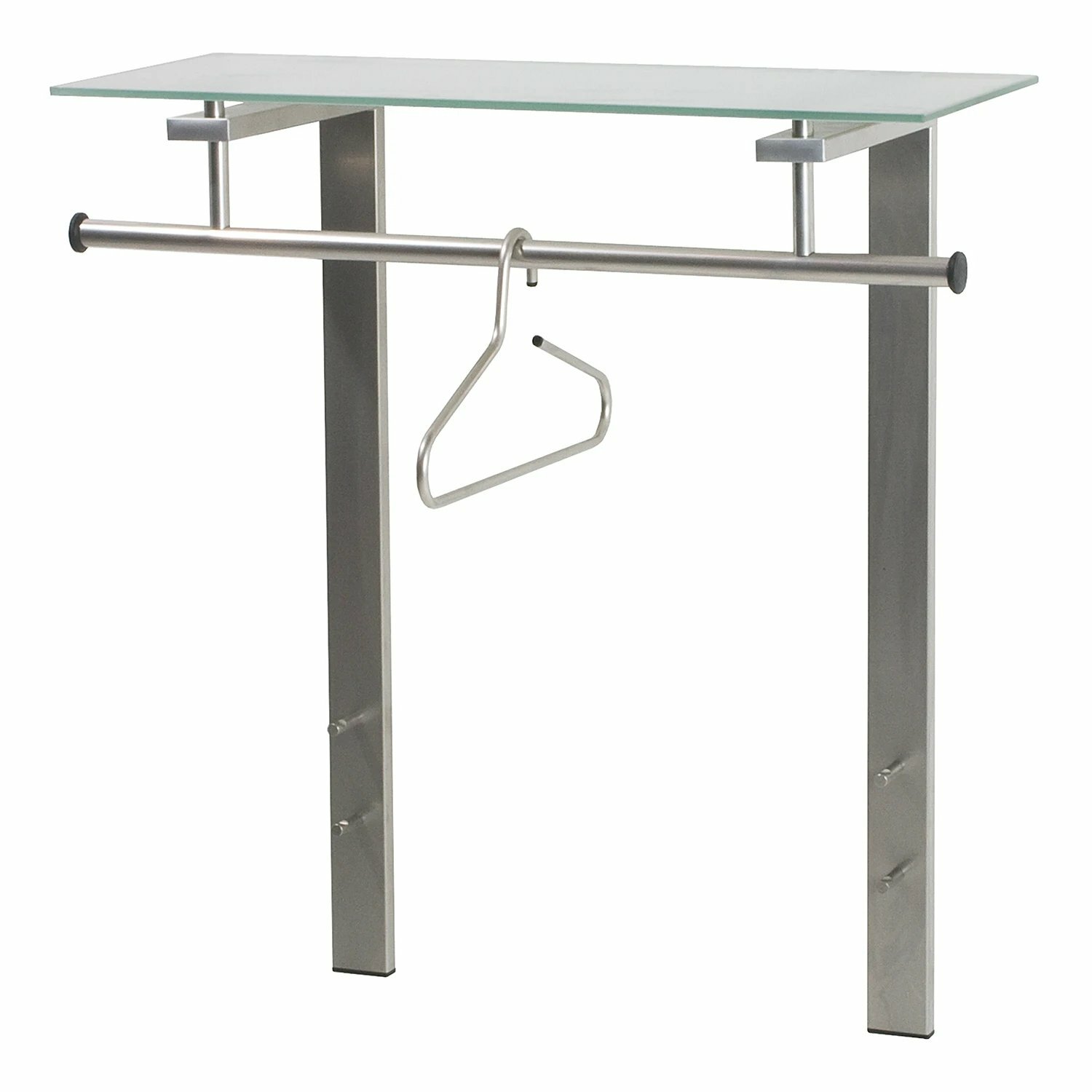 Garderobe Metall Glas Silber 0