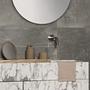 Rim Wandspiegel White Glas Smoked Ø80cm 66163 2