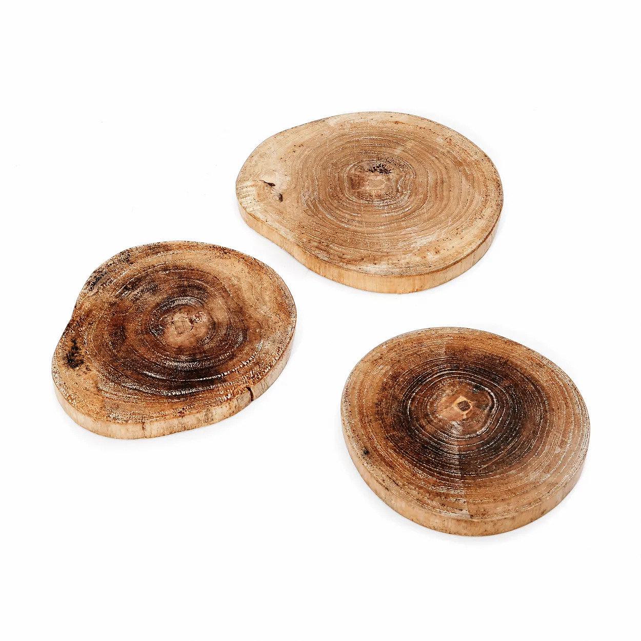 Boho Untersetzer Teakholz 7