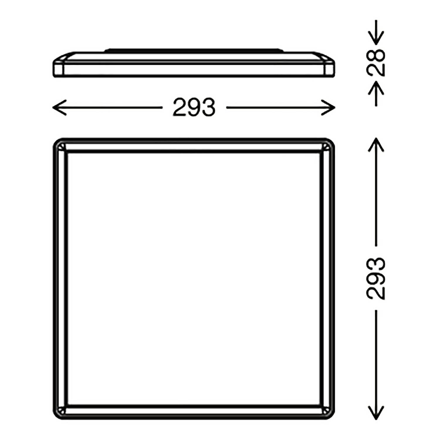 LED-Deckenleuchte  Slim Polyester PVC 1-flammig 2