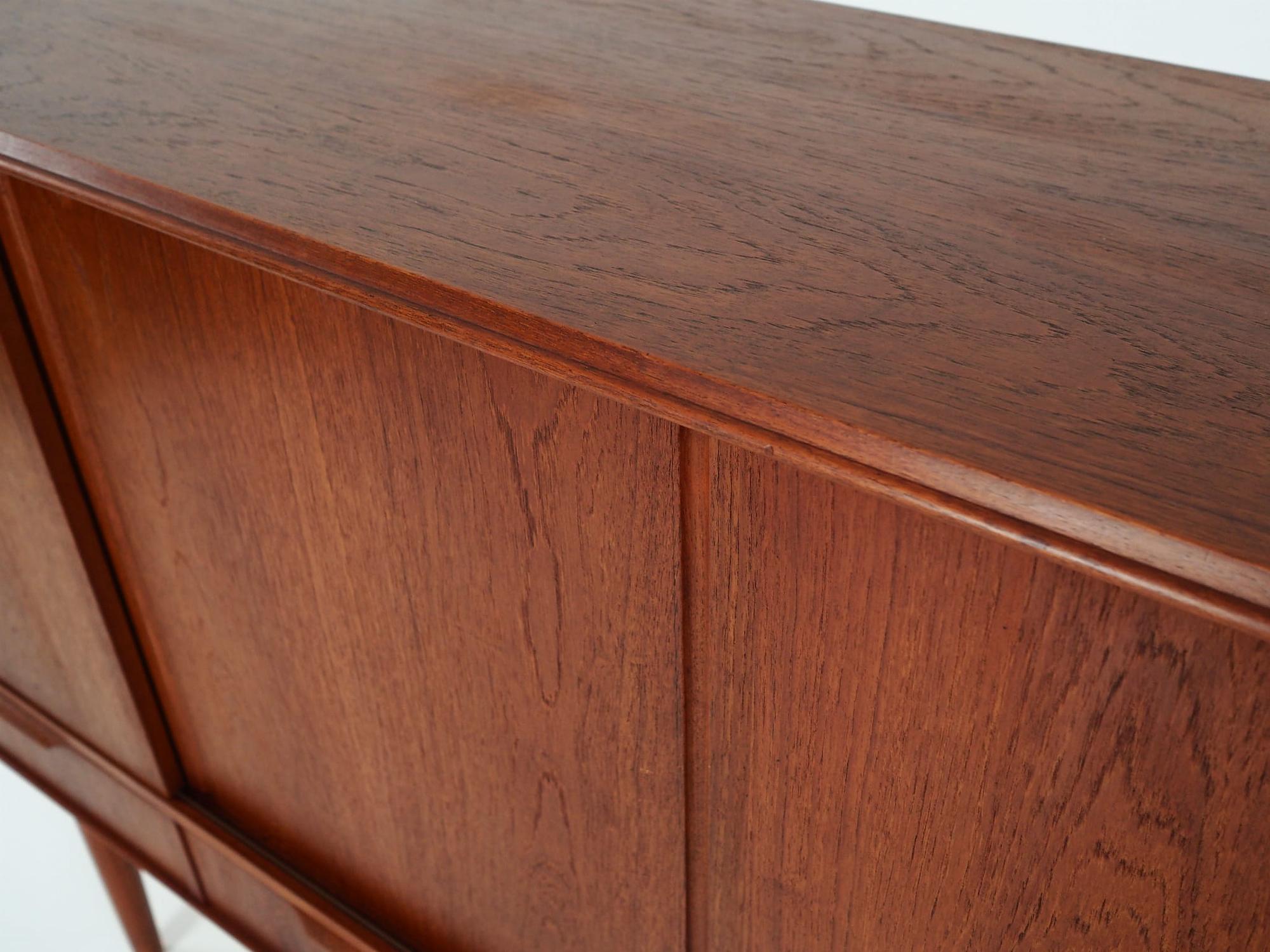 Highboard Teak Brown 1960s 10