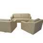 Modell 350 Sofaset Leder Beige 4