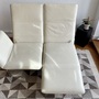 2x Roro Sessel Leder Creme 6