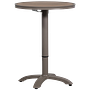 Jeppe Stehtisch Höhenverstellbar Aluminium Braun 1