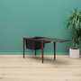 Vintage sewing table Teak brown 1960s 4