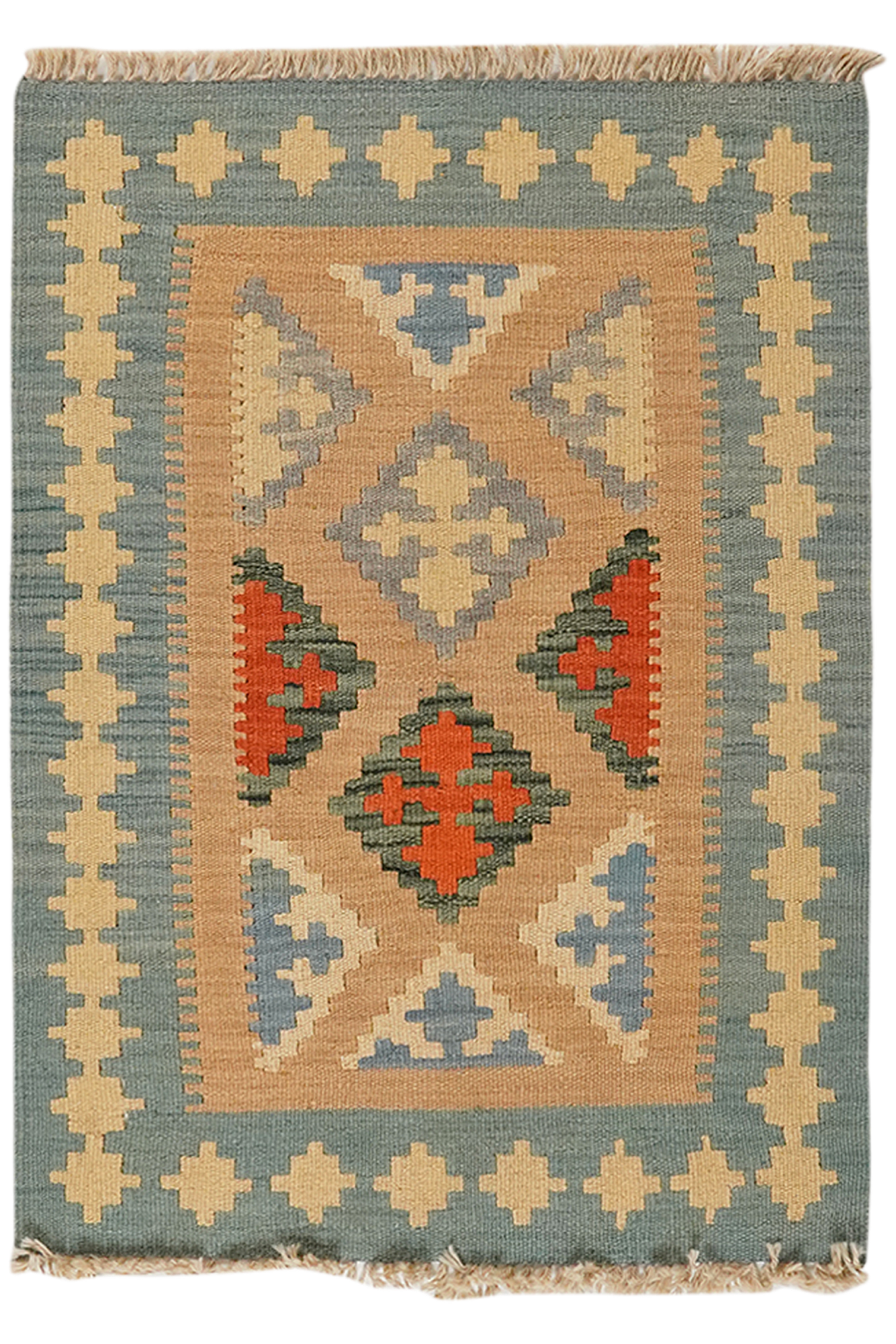 Kilim Gashgai Teppich Mehrfarbig 0