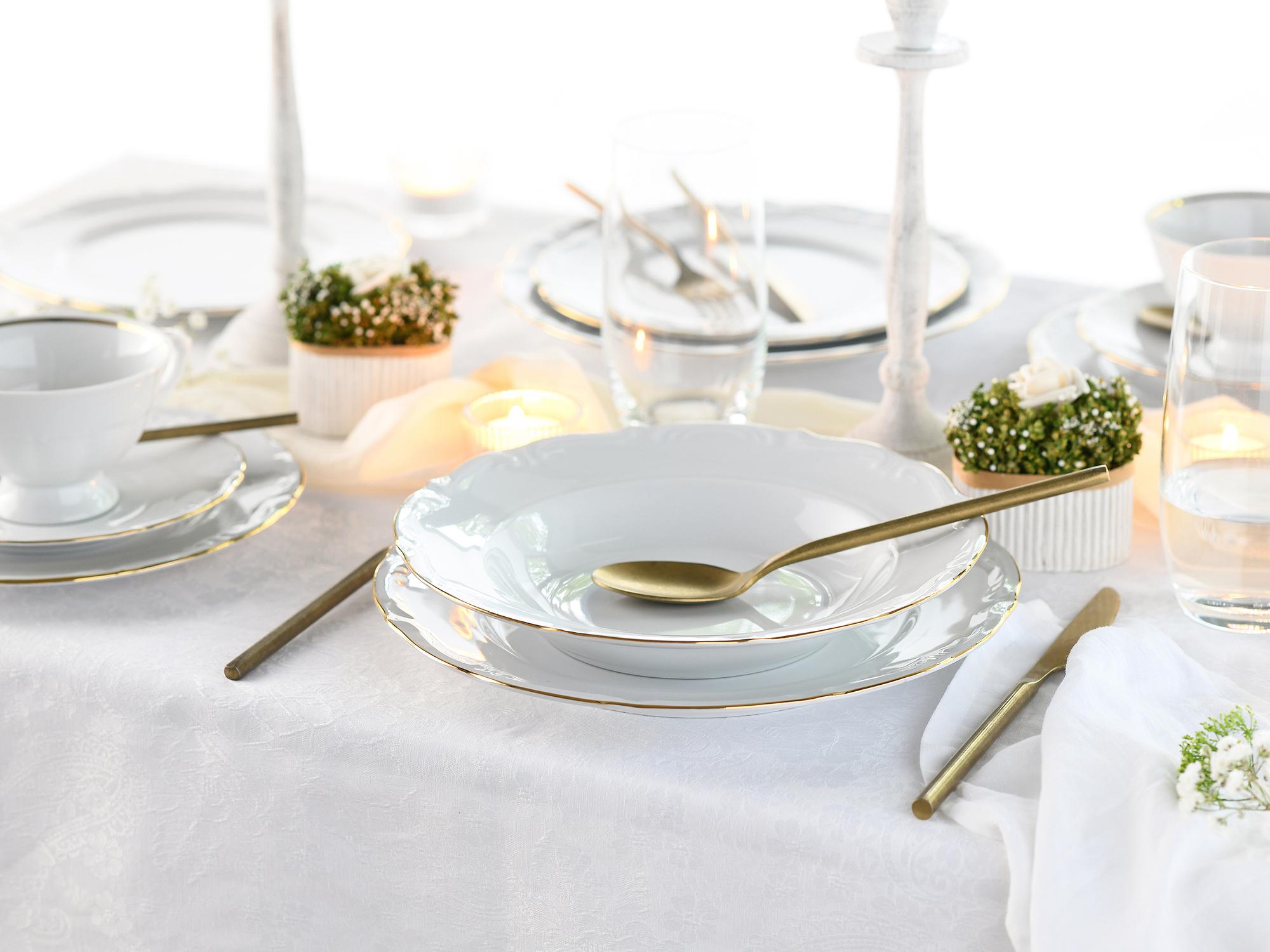 Maria Theresia Kombiservice Porzellan Gold 3