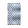 Badematte Frottee Blau Gemustert 67 x 120 cm 0