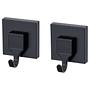 Quadro Wandhaken 2er-Set ABS Schwarz 1