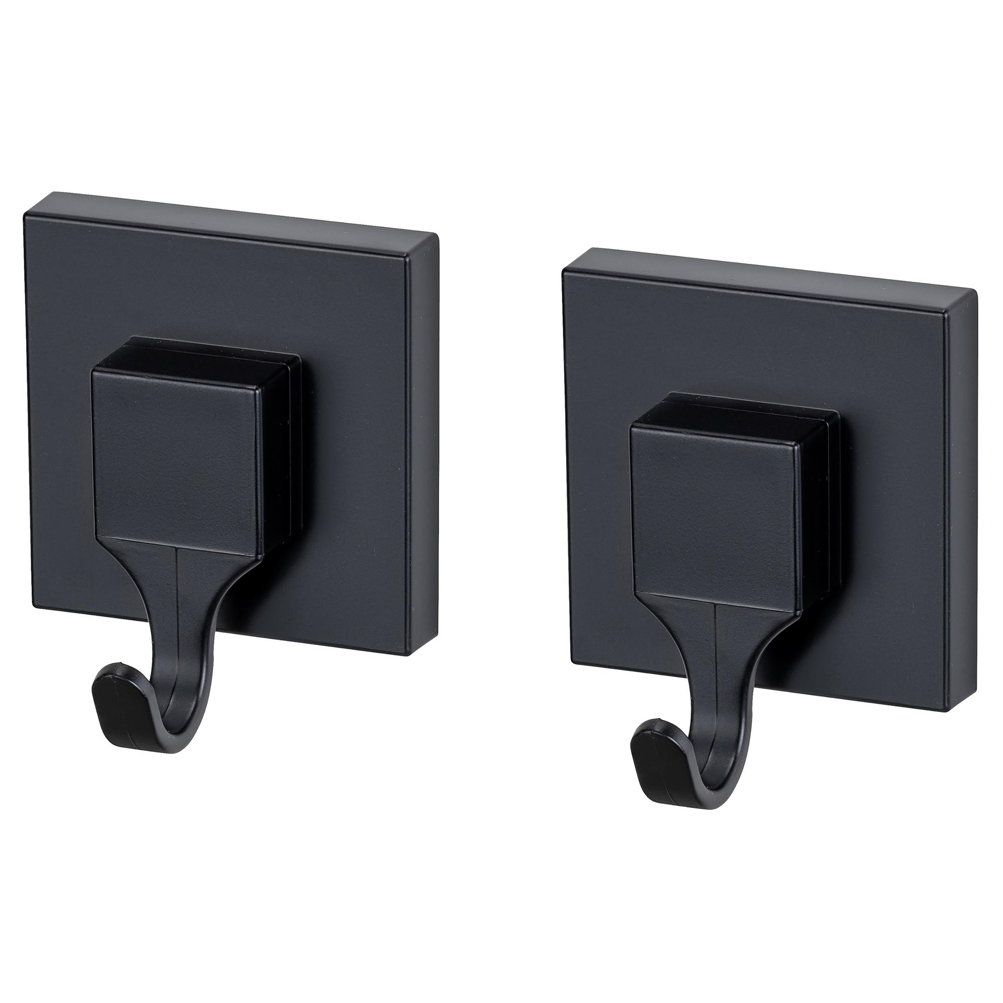 Quadro Wandhaken 2er-Set ABS Schwarz 1