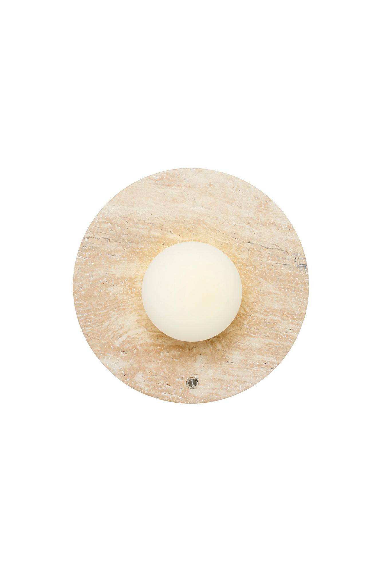 Tor-Nun-D Wandleuchte Travertin Creme 5