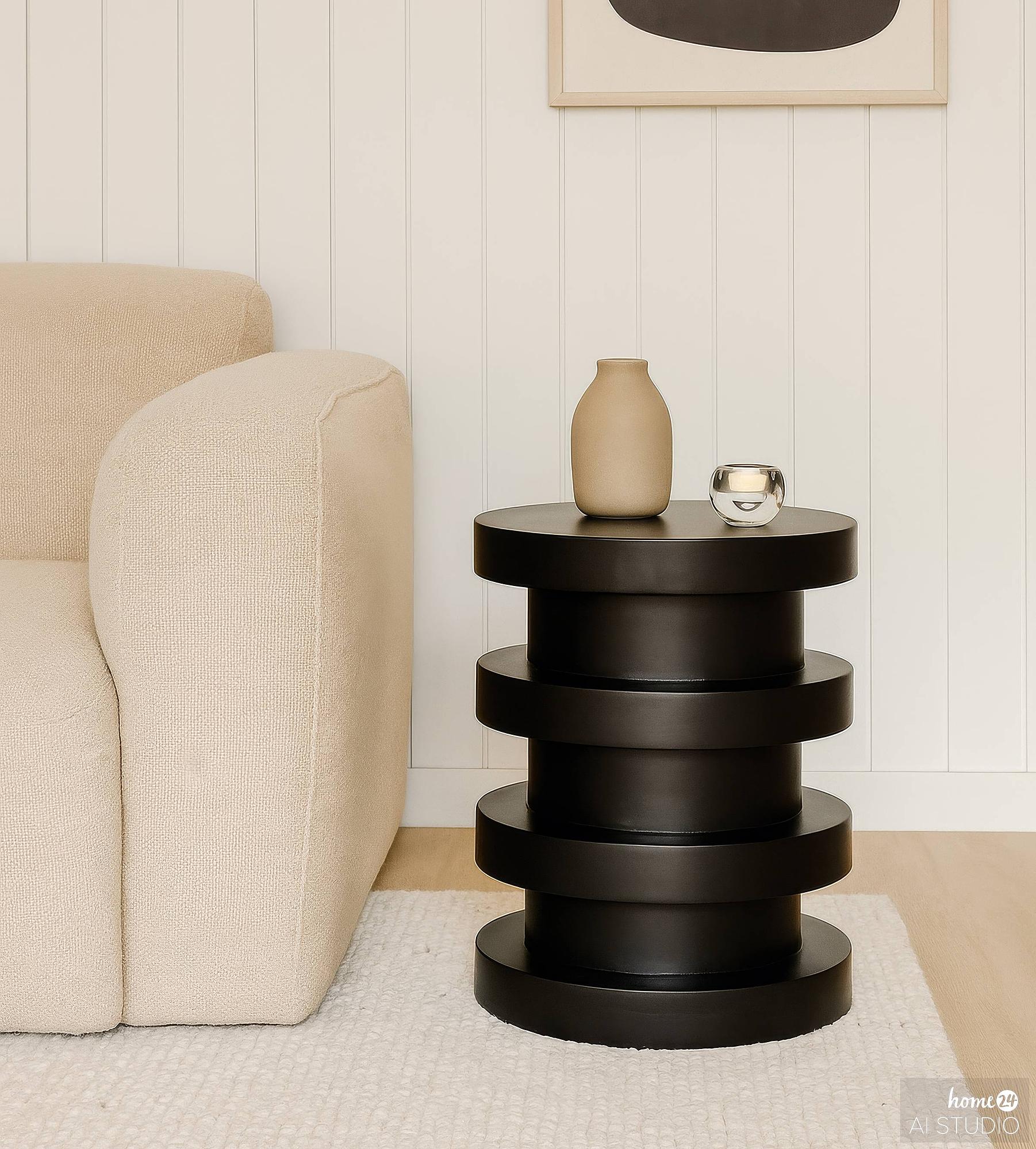 GHUME Solid Side Table Mango Black 3