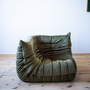 Togo Corner Sofa Velvet Khaki Green 2