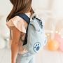 Hase Rucksack Baumwolle Blau 1