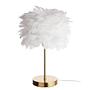 Table lamp FIORELLA 1-Light feathers metal 4