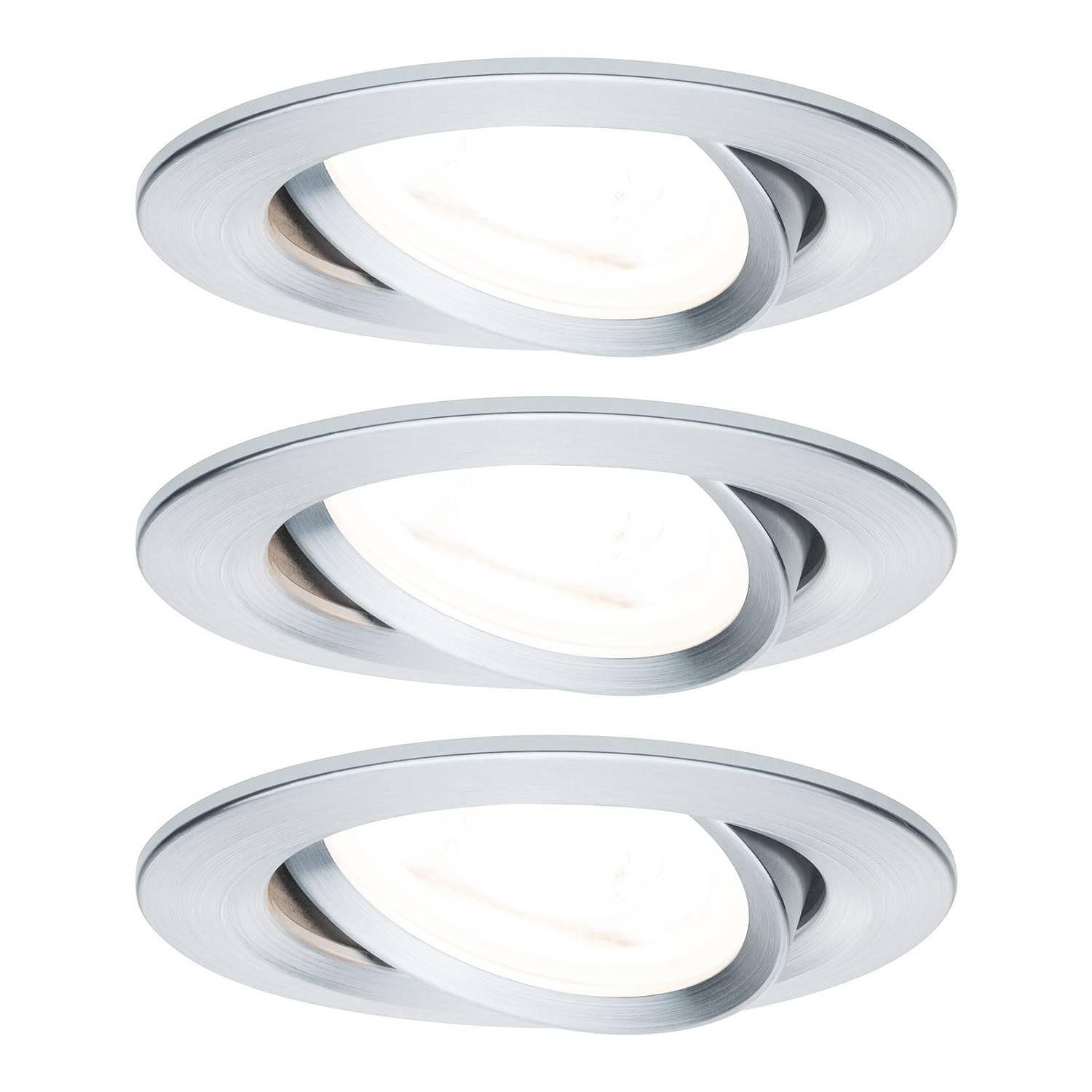 LED-Einbauleuchte Nova I Aluminium Grau 0