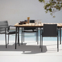 Core Gartenstuhl Mit Armlehne Grau 2