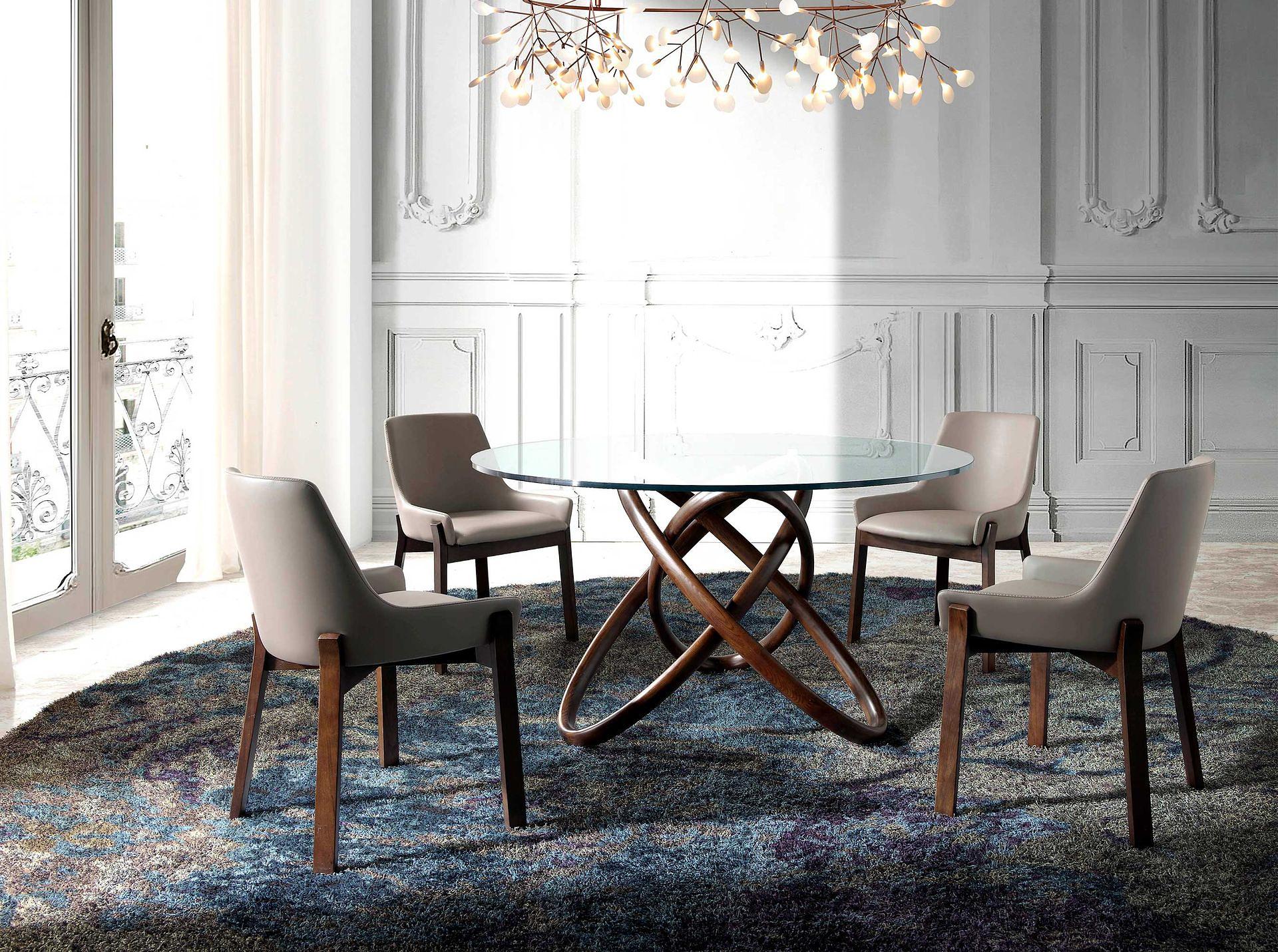 Sedia da pranzo in ecopelle grigia 2