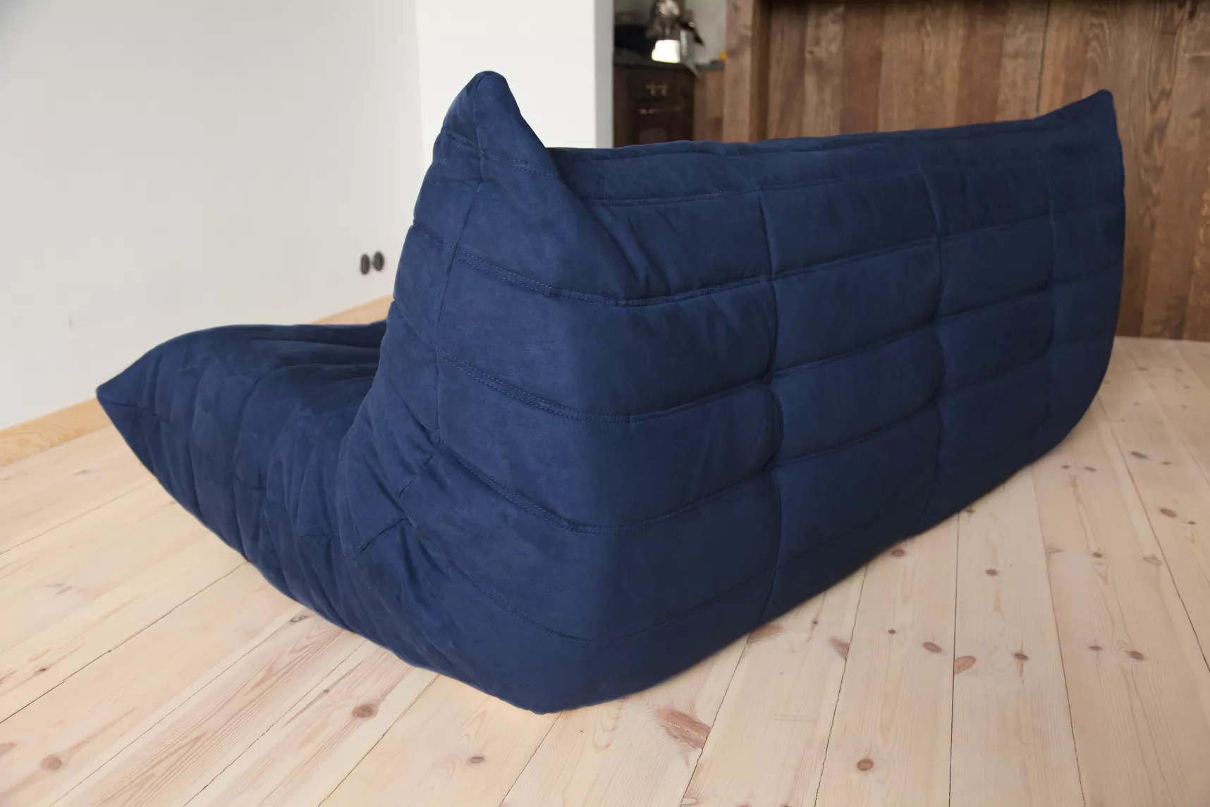 Togo Sofa 3-Sitzer Textil Marineblau 4
