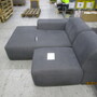 Pyllow Sofa Récamiere Links Strukturgewebe Anthrazit 1