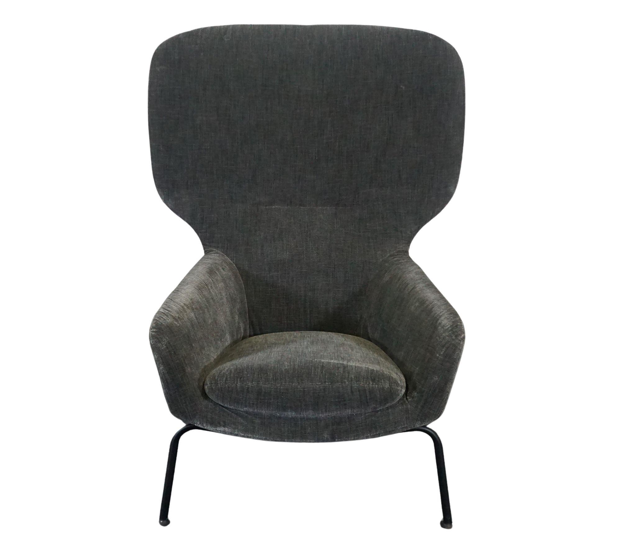Dublin Sessel Textil Grau 1