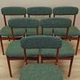 6x Dining chairs teak 1960s 5