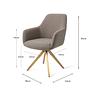 Hiroo Dining Chair Foggy Fusion 4