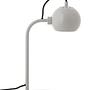 Ball Table Lamp Glossy Light Grey 1