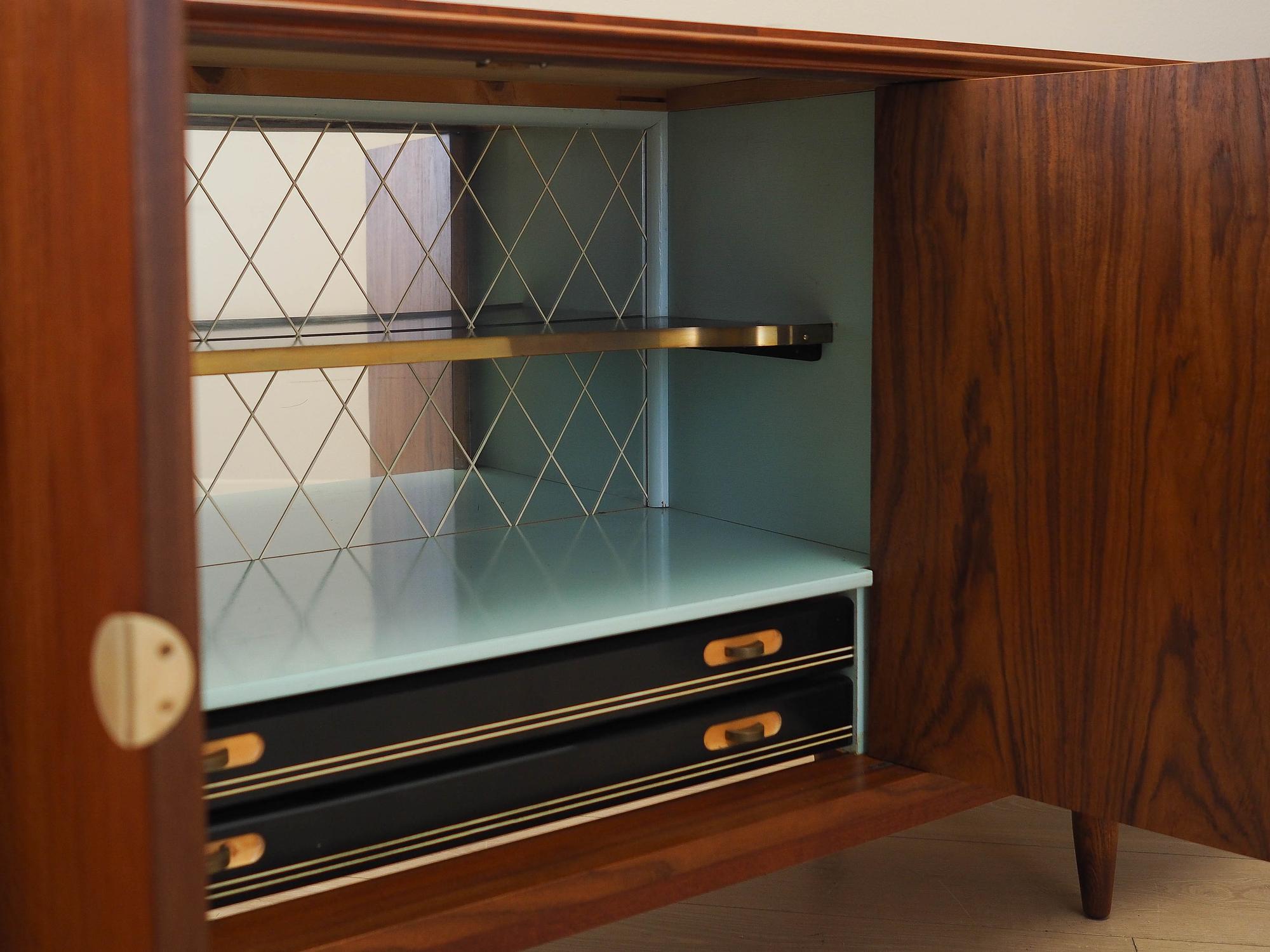 Teak-Sideboard Braun 1970er Jahre 14