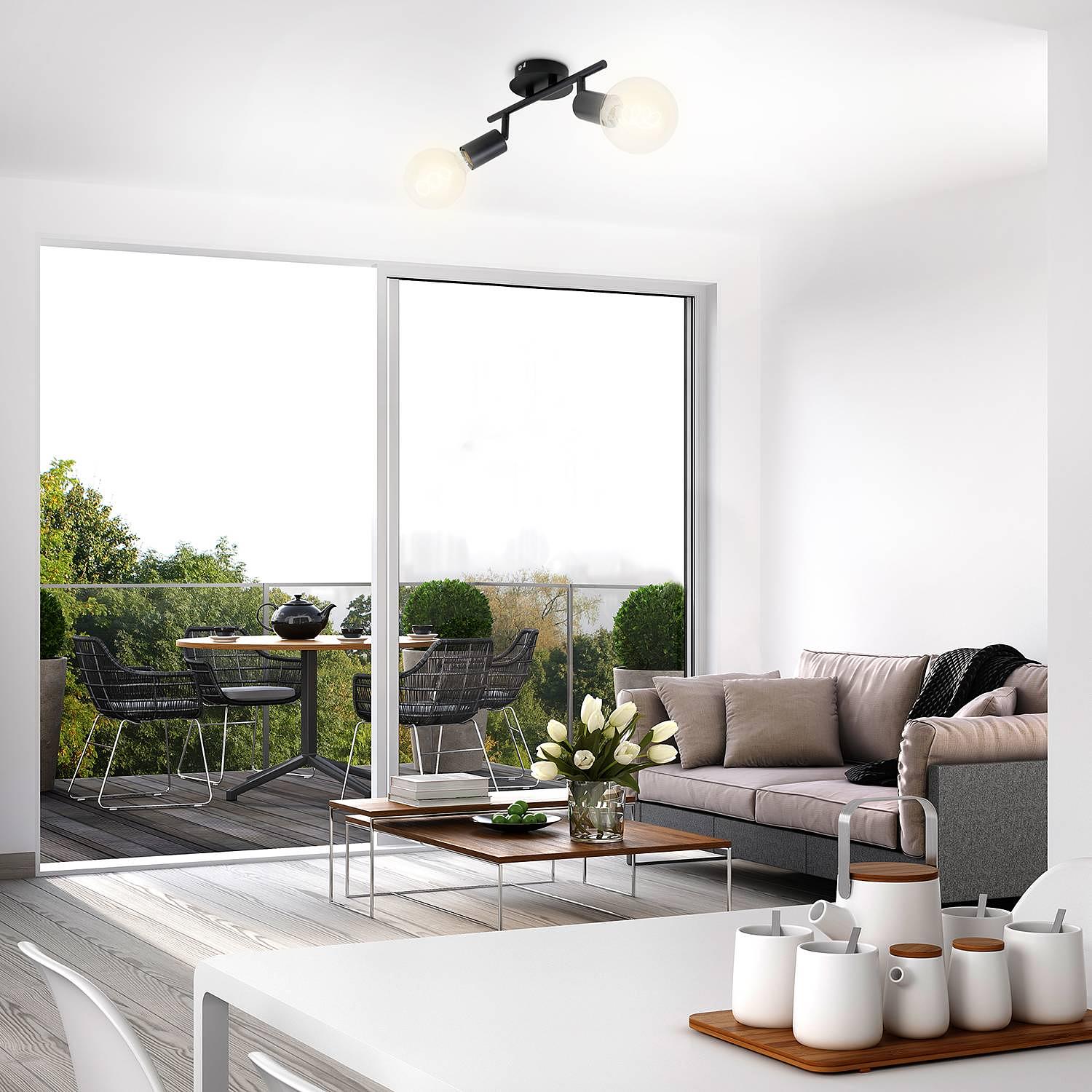 Pearl I Ceiling Lamp Iron 2-bulb 1