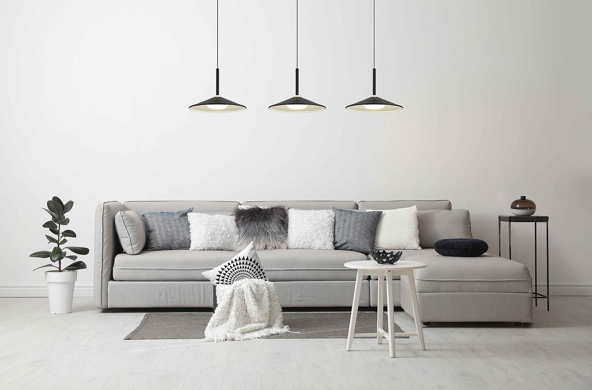 Lampone Typ C LED-Pendelleuchte Eisen Schwarz 2