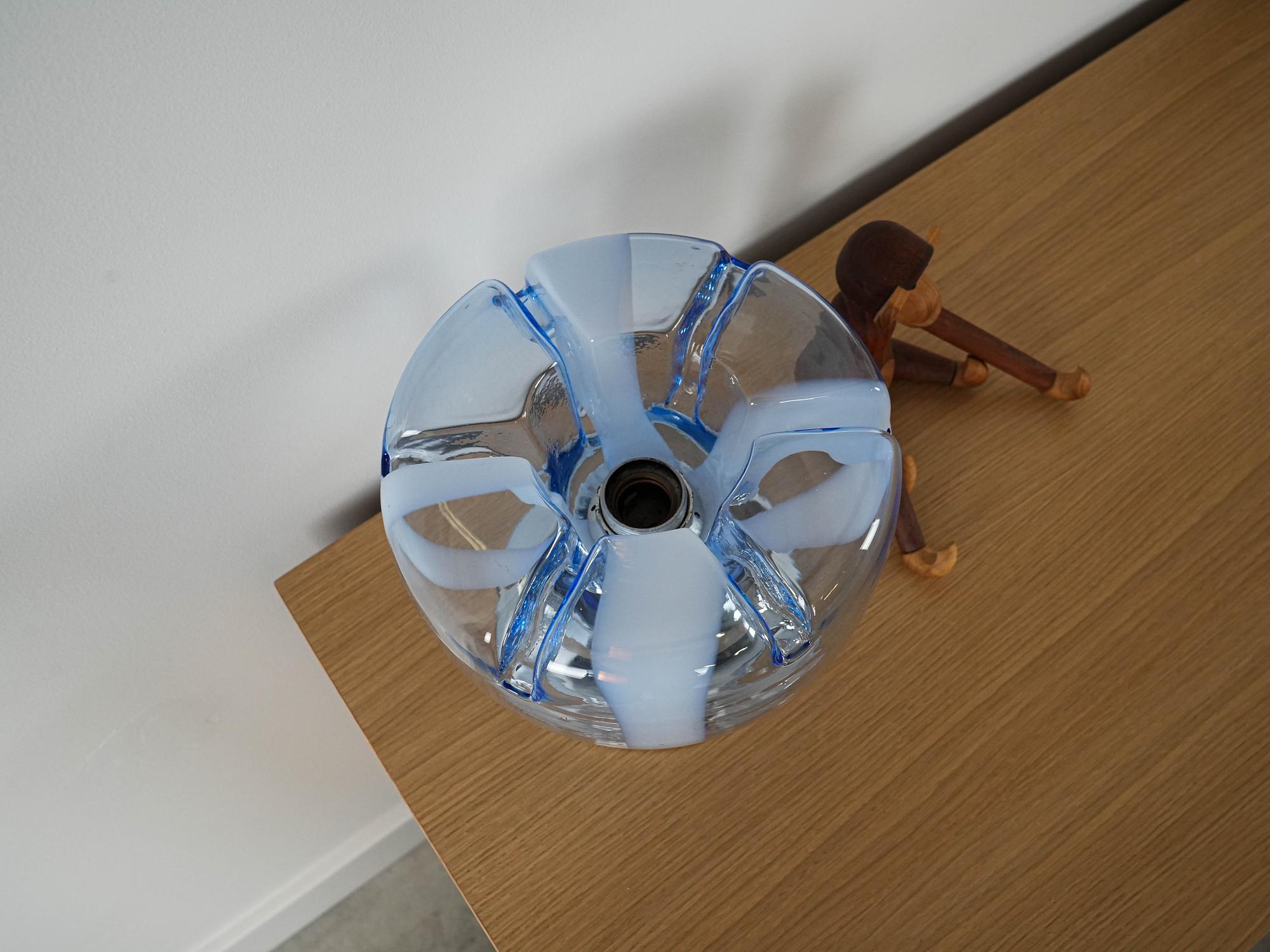 Tischlampe Muranoglas 1970er Jahre 7