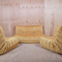 Togo Sofa 3er Set Textil Beige 0