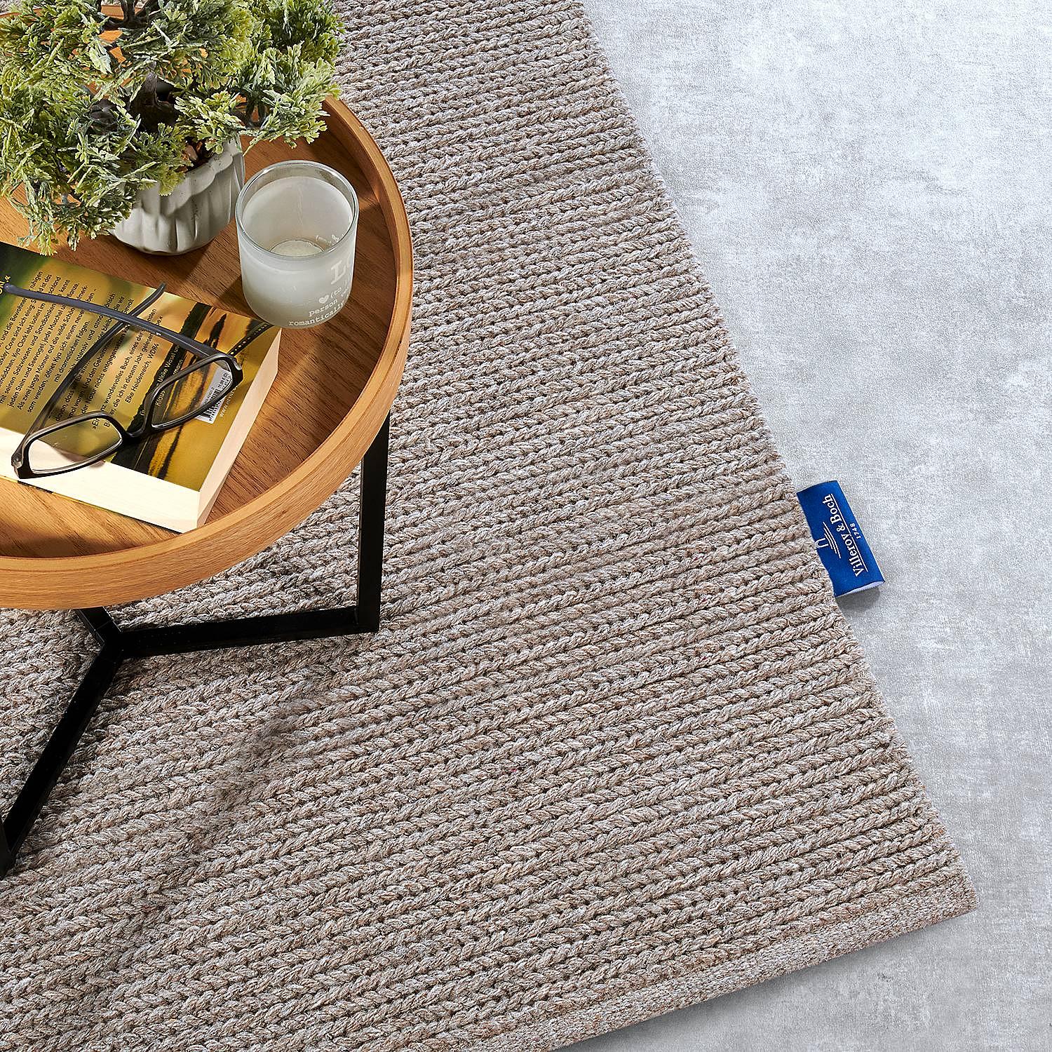 Läufer Francois Wolle Beige 3