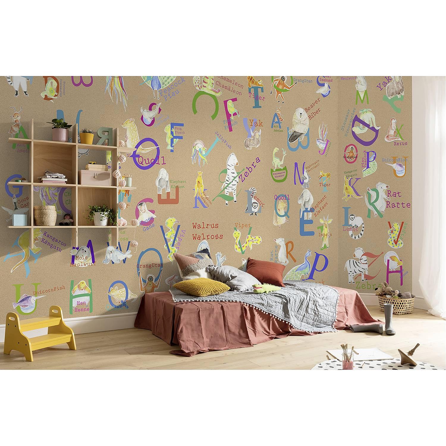 Vlies Fototapete Animals AZ Vlies Braun Breite: 500 cm 2