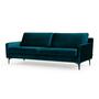Astha 3-Sitzer Sofa Velour Lux Navy 1